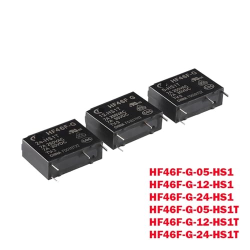 Relé HF46F-G-24-HS1T de alta sensibilidad 24V y 4 pines para aislamiento eléctrico 2