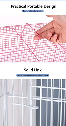 Image of VAYINATO Iron (2 Feet - 24 Inch) Pink Color Birds Cage For Budgies, Finches, Love Birds, Cocktails, Conures & All Small Birds With Free Hanging Toys By Petzlifeworld