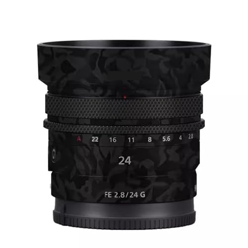 Film de protection Sony FE 24mm F2.8 G autocollant design camouflage noir
