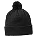 Sport-Tek Solid Pom Pom Beanie OSFA Black