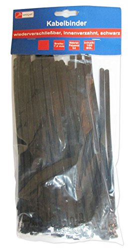 Preisvergleich Produktbild Uniqat UQ791461 Kabelbinder, schwarz, 100 Stück