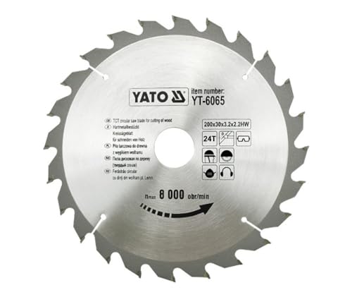 Yato yt-6066 – Tct lama di legno 205 x 18 x 24 mm