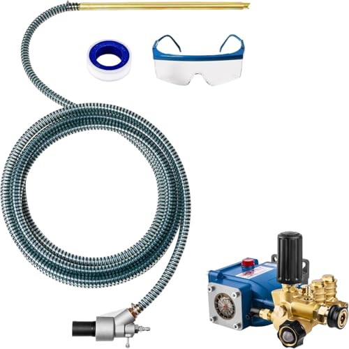 WOJET Pressure Washer Sandblasting Kit ＆ Triplex Plunger Pressure Washer Pump