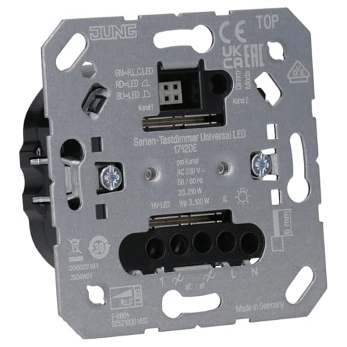Jung Serien-Tastdimmer 1712DE Universal LED Dimmer 4011377166929