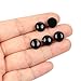 GEM-Inside Black Agate Gemstone Cabochon for Jewelry Crystal Flat Back Round Semi Precious 5PCS 20mm CAB