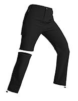 BondiTrekk Damen-Wanderhose-Zip-Off-Trekkinghose, Atmungsaktiv Wanderhose Damen Schnell Trekkinghose Abnehmbar Zip Off Outdoorhose Sommer Hiking Pants Funktionshose Schwarz M