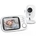 Baby Monitor, BOIFUN 3.2'' Baby Video Monitor with Camera and Audio LCD Screen 750mAh Rechargeable Battery Support VOX Night Vision Temperature Monitoring Two-Way Talk 8 lullabies for Baby/Elder/Pet