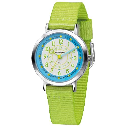 Reloj de pulsera infantil analógico de cuarzo KOP 05 Jacques Farel Happy Learning textil