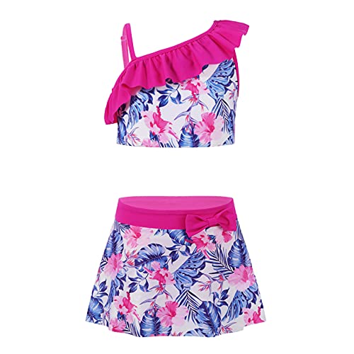 Lito Angels Costume Da Bagno Tankini Due Pezzi Per Bambina – Principessa Con Volant, Stampa Digitale, Morbido – Per Estate, Spiaggia, Piscina – Taglia 18-24 Mesi