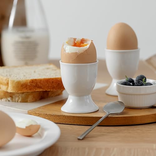 Feenmai Egg Cups Set of 6 Ceramic Egg Stand Holder Kitchen Egg Cup Small Fruit Cup Snack Candy Cup Egg Cups for Soft Boiled Eggs Breakfast Party Dinning 2.56 x 1.97 inch