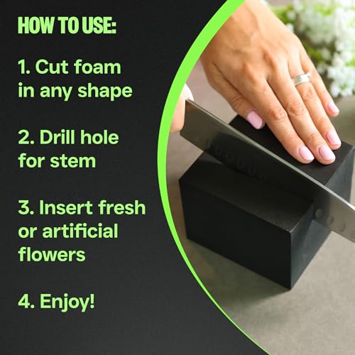 image for XCEL Floral Foam Blocks - Reusable, Weather Resistant Craft Foam for A