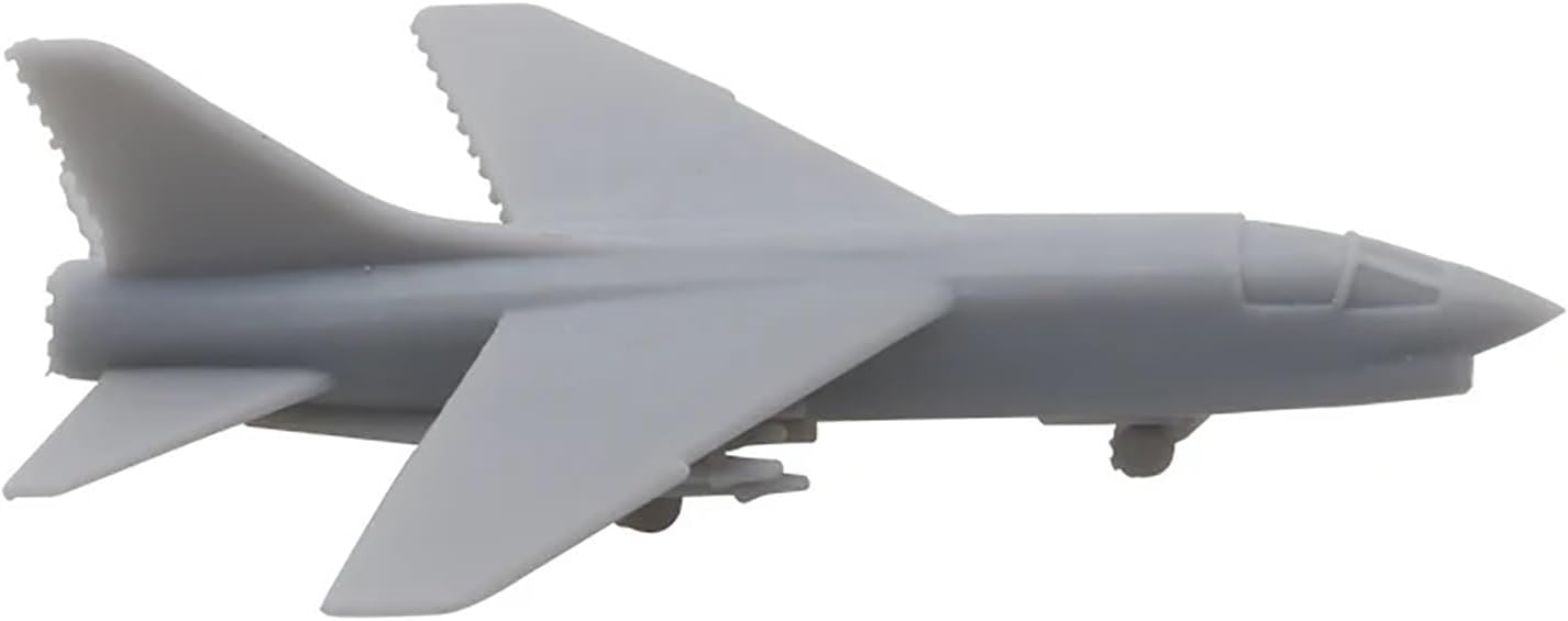 5PCS 1/2000-1/350 Scale F-8 Crusader Battle Aeroplane Model with Landing Gear Fighting Jet Plane Mould for DIY Fighter DIY Model(1/350(46mm))