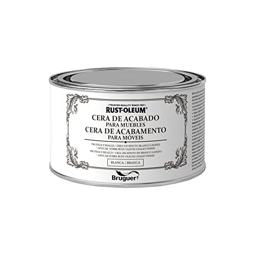 Rust-Oleum Bruguer Cera de acabado para muebles Blanca 400 ml