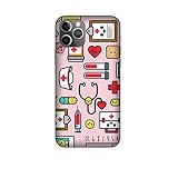 Hülle iPhone 11 Pro Case Apple iPhone 11 Pro Ich Liebe Medicina Spritzenpflaster für Krankenakten/Cover Druck auch an den Seiten/Anti-Rutsch Anti-Rutsch Anti-Scratch Schock-resistenten Schutz Sc