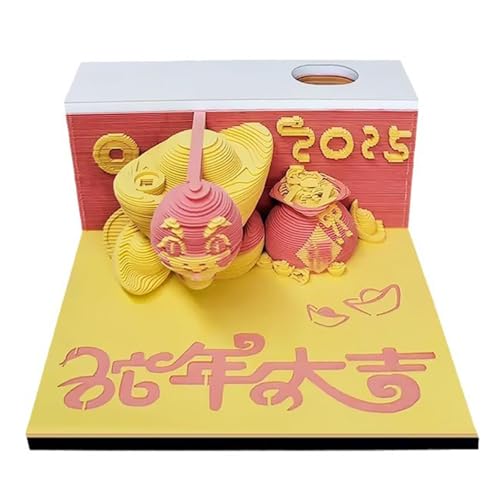 Bloc-notes 3D artistique Homyl oubliez la routine avec ce bloc-notes - 8