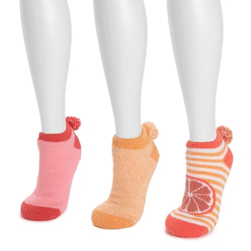 Image of MUK LUKS Women's Set of 3 Cozy Fruit Footies