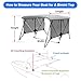 Leader Accessories 3 Bow 4 Bow Bimini Top Cover for Boat with Mesh Sidewalls Includes 4 Straps 2 Rear Support Poles Storage Boot 1