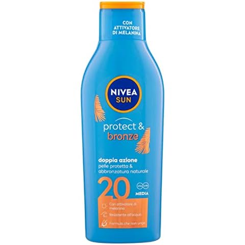 Nivea Sun Sonnenmilch Sonnenschutz 200ml feuchtigkeitsspendend Protect & Bronze LSF 20 Cover