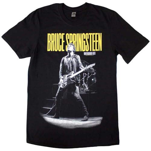 Bruce Springsteen Winterland Ballroom Guitar Official Tee T-Shirt Mens Unisex (X-Large) Black