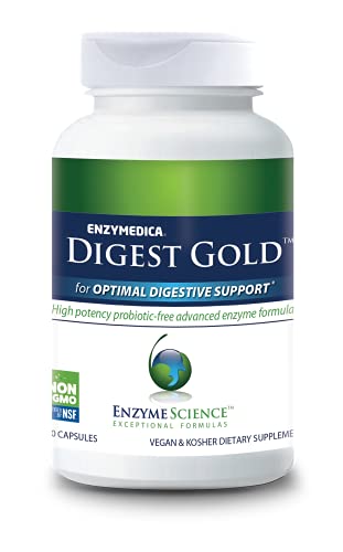 Enzyme Science Digest Gold, 240 Capsules - Maximum Strength Vegan Enzyme Supplement For Better Digestion With Amylase, Lipase And Protease #TOP17
