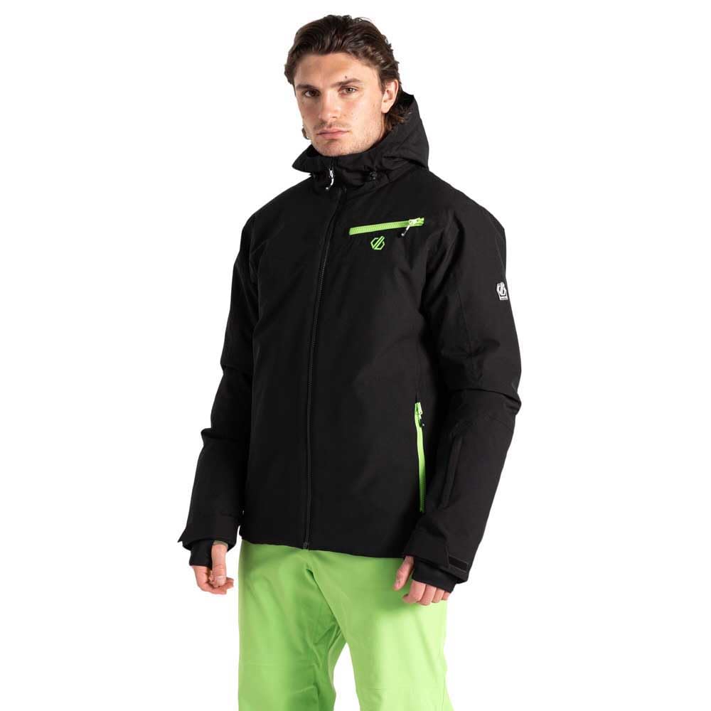 Dare 2b Mens Eagle Ii Ski Jacket, Black Green, 4XL EU