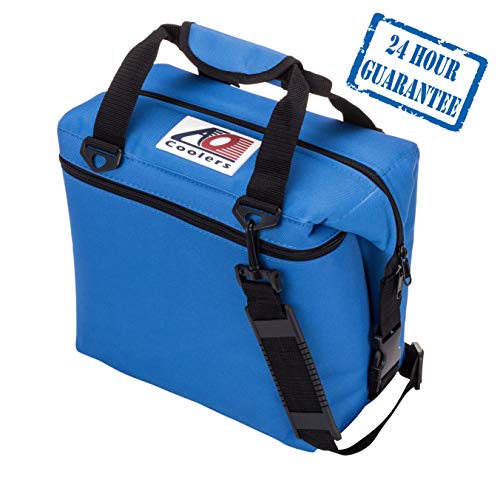 AO Coolers Original Soft Cooler with High-Density Insulation, Royal Blue, 24-Can - //coolthings.us