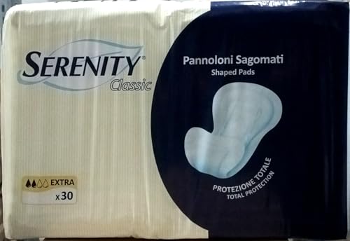 SERENITY PANNOLONI SAGOMATI CLASSIC EXTRA 4 CONFEZIONI DA 30 PEZZI