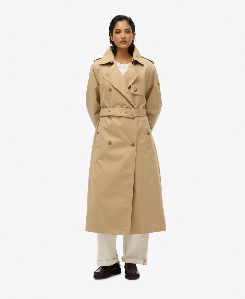 Superdry Damen Klassischer Trenchcoat