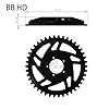 CHAOZHU E-Bike 42T 6061-T6 7075 Aluminum Alloy Chainring Chainwheel for BF 8FUN BBS01 02 BBSHD 48V 1000W Motor Kits (for BBSHD Black) #1