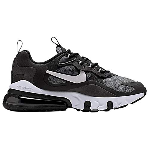 Nike Nike Air Max 270 React (Gs), Boy's Running Shoe, Multicolour, 3.5 UK (36 EU), Black Vast Grey Off Noir White, 3.5 US