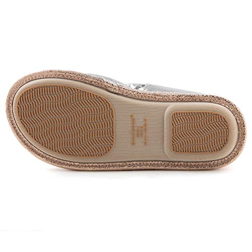 RockDove Women's Down Puff Memory Foam Clog Slipper with Sherpa Lining4