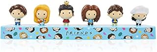 FRIENDS TV Show Desktop Talkies Gift Set | 6 Fan Favourite Bobble-Heads | Chandler, Monica, Ross, Rachel, Joey & Phoebe | Official Reunion Merchandise