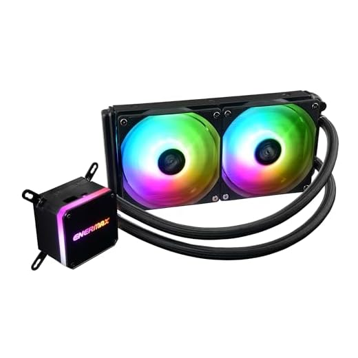 Enermax LiqMax III ARGB 240 Noir, AIO Liquid Cooler, Watercooling pour processeurs Intel/AMD, Refroidissement Liquide, Waterblock bi-camériste Aurabelt RGB adressable, ventilateurs RGB Pales Convexes