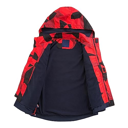 Little Child Outdoor Breathable Fleece Cardigan Zipper Jacket Pieced Color Punching Jacket Long Sleeve Sweatshirt2