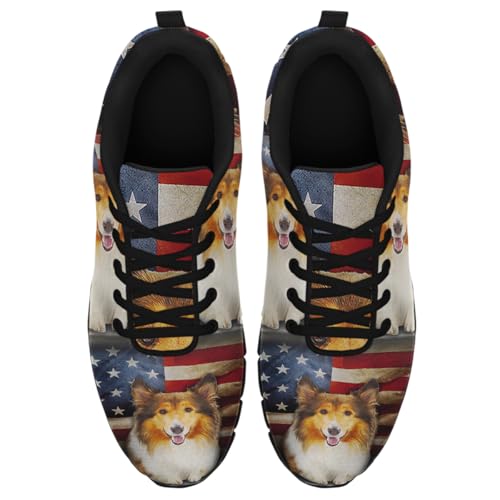 Rough Collie Dog American Shoes Men Women Running Walking Shoes Fashion Sneakers2