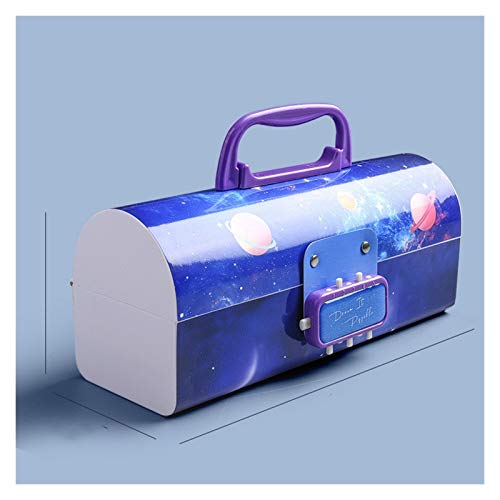 BoîTe à Crayons Quicksand Boîte à crayons créatifs multifonctionnel avec verrouillage de code Capacité de grande capacité Casse à crayons pour garçons Girls School Papetery Office portable Trousse Sco Cover