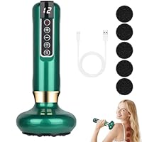 Mineup Cellulite-Massagegerät, 12 Gängen Schröpfmassagegerät Gegen Cellulite, Verstellbares Handmassagegerät Für Körperfett, Schröpfgerät Zur Reinigung Der Meridiane Für Bauch,Taille,Arme, Beine(Grün）