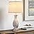 28" Farmhouse Table Lamp for Living Room, Rustic Touch Bedside Table Lamps Set of 2 with USB Charging Ports,3-Way Dimmable Nightstand Lamps for Bedroom,Oatmeal Linen Lampshade,LED Bulbs Included