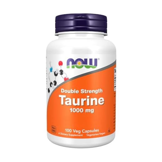 Taurina 1000mg Dupla Força Now Foods 100Veg Cáps Importado