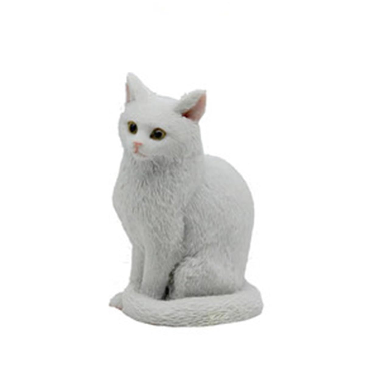 Amazon.co.jp: リアル 猫おきもの ミニチュア 本物そっくり F 猫の置物