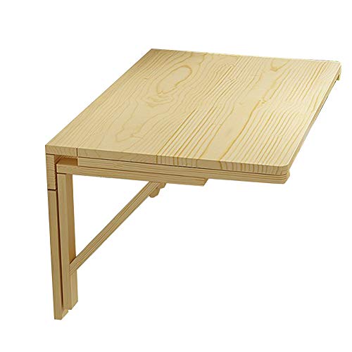 Étagères murales flottantes et bureau d'angle en bois avec table à abattant - 4