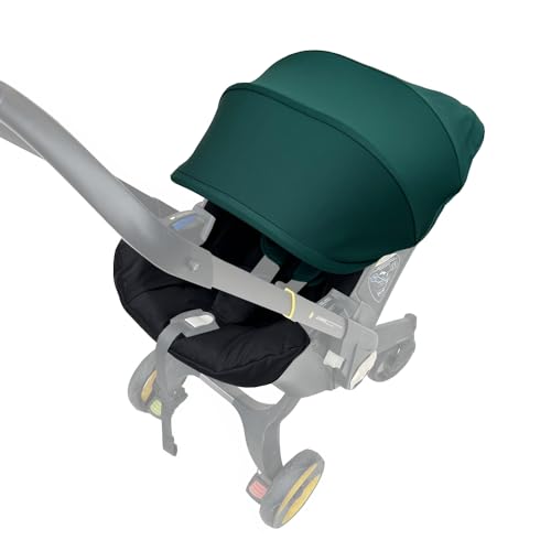 Image of Stroller Accessory Washing Kit Textile Set, Colorful Canopy & Water Resistance Soft Cushion Compatible with DOONA CAR SEAT Strollers (Olive Green)