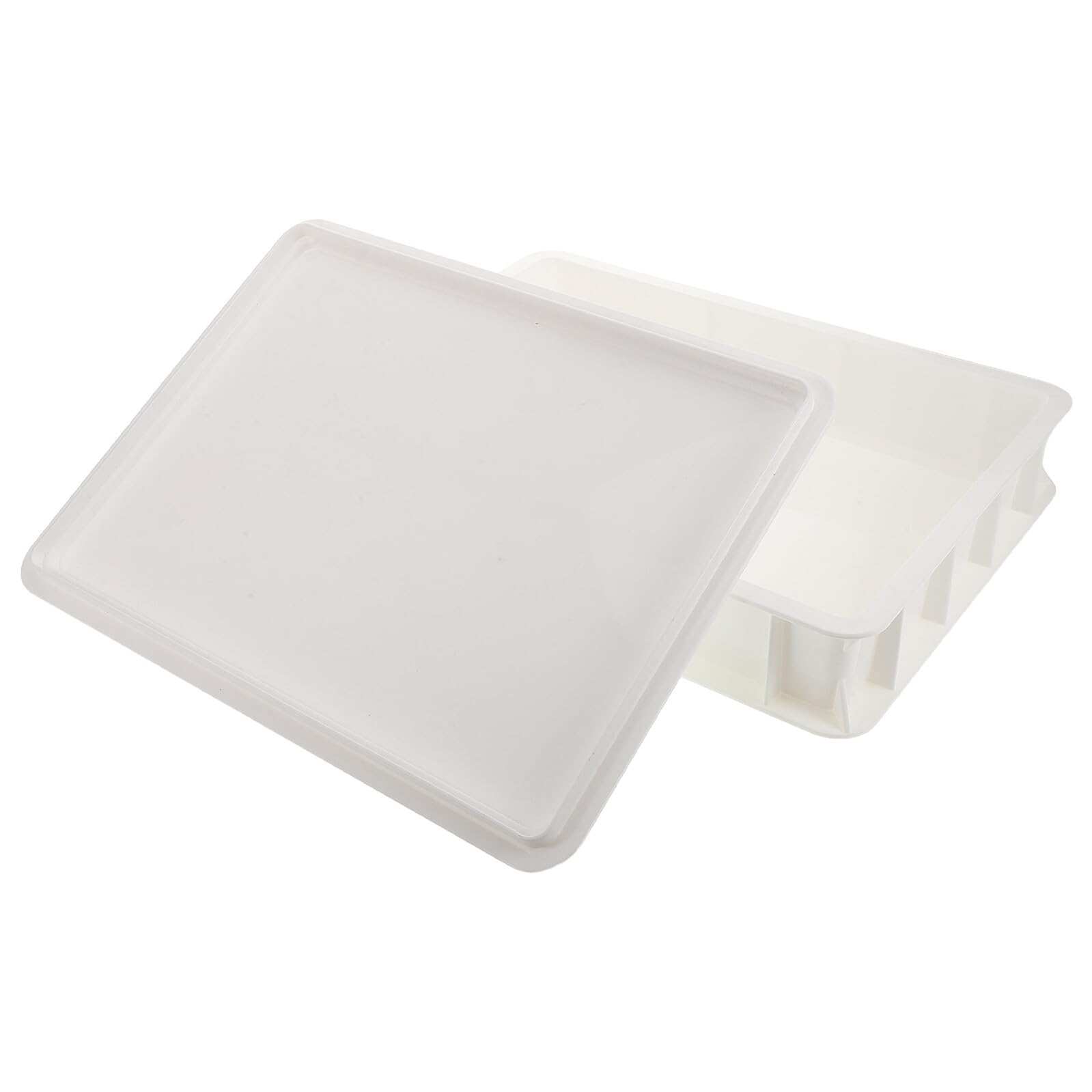 Contenitore per Lievitazione Impasto Pizza Impilabile con Coperchio Robusto Materiale Commerciale Trattenimento Umidità per Pasta Morbida Facile da Pulire Ottimizzato per Uso
