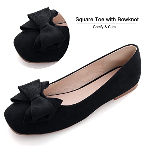 Image of Dear Time Women's Flats Shoes Bowknot Dressy Ballets Loafers Wedding Business Casual Walking Shoes