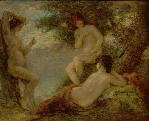 Pinturas retratos sobre lienzo Los bañistas de Fantin Latour cuadro decorativo de 60x90cm