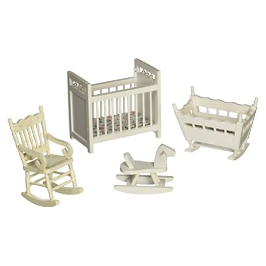 Melissa & Doug Doll-House Furniture- Nursery Set