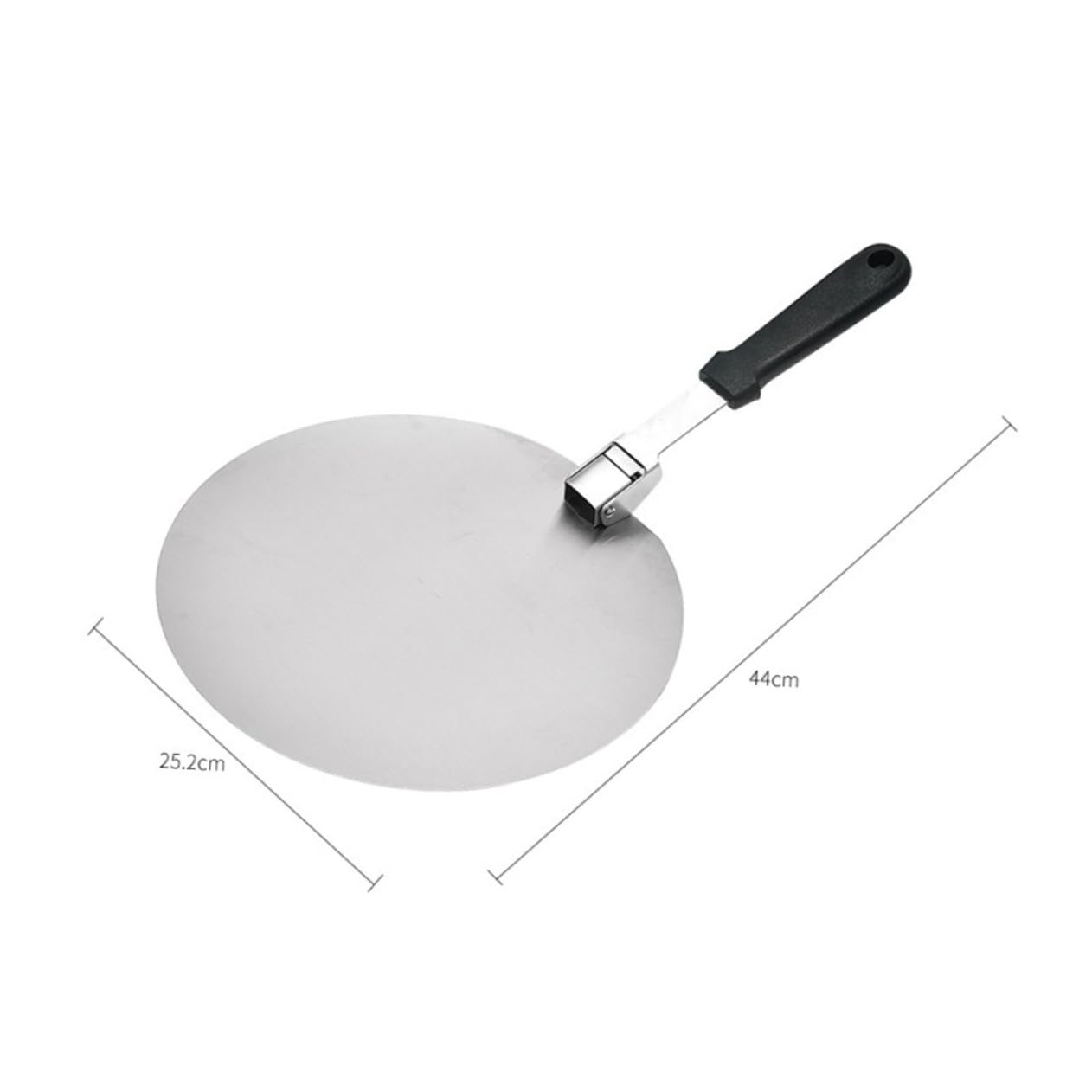 PRETYZOOM Modern Bake Tool 10 Transfer Shovel Stainless Steel Shovel Comfortable Folding Handle