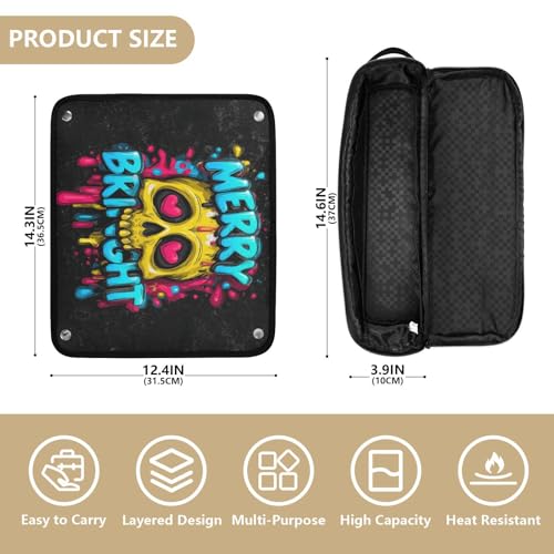 Bolsa de Viaje para Herramientas de Cabello Hot Hair Tools con Alfombrilla para Plancha de Doble Capa, Organizador Portátil para Rizadores, Planchas, Voluminizadores y Estilizadores de Pelo miniatura 4