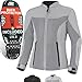 Produktbild SHIMA OPENAIR LADY Motorradjacke Damen - Leichte, Atmungsaktive Sommer Mesh Motorcycle Stadt Textiljacke Männer mit Schulter Ellbogen und Rückenprotektoren, Breitenverstellung (Grau, XS)