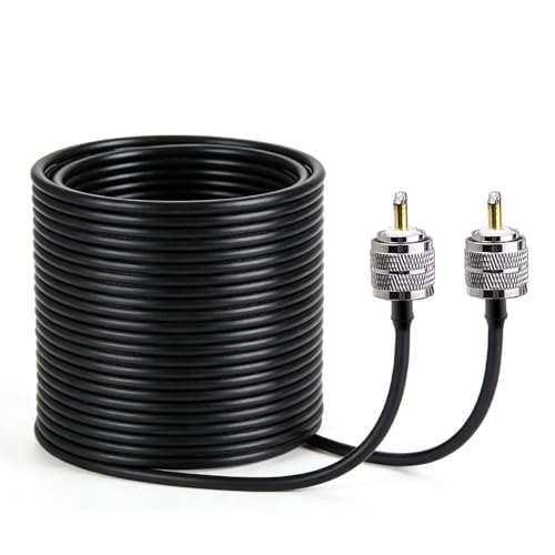 Câble coaxial CB RG8x 10m PL259 mâle mâle pour charge factice